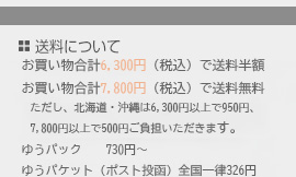 送料について